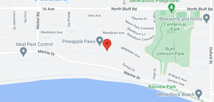 map of 14320 MAGDALEN AVENUE